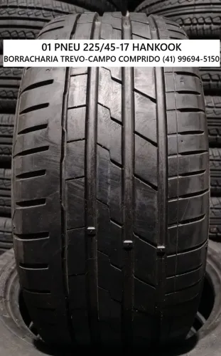 01 pneu 225/45/17 Hankook Ventus Runflat 90%  de borracha por 299,00