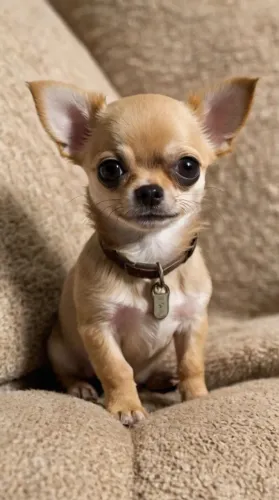 Chihuahua miniatura cheio de amor