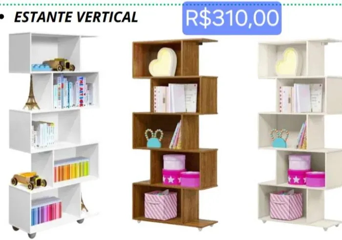 Estante Vertical nova (leia a descrição)