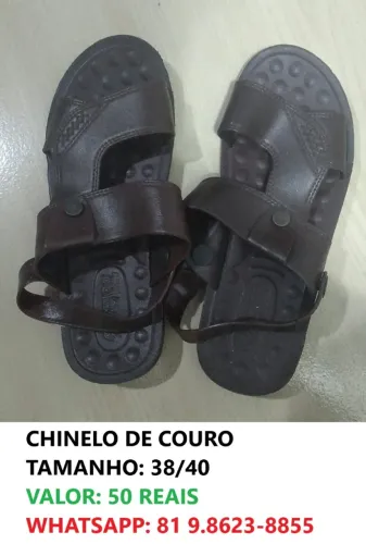 CHINELO DE COURO NOVOS