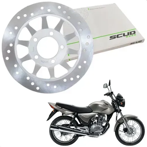 Disco Freio Dianteiro Scud Cg 125 Titan 2000 2004 Es Esd