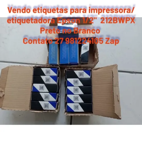 VENDO ETIQUETAS para impressoras/etiquetadoras Brother e EPSON NOVA
