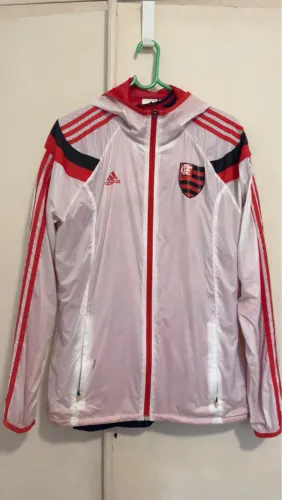 Jaqueta adidas Performance Hino Flamengo branca