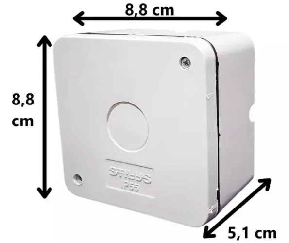 Caixa Cftv Proteção Sobrepor Organizadora Arduino Automação COD-CP799  