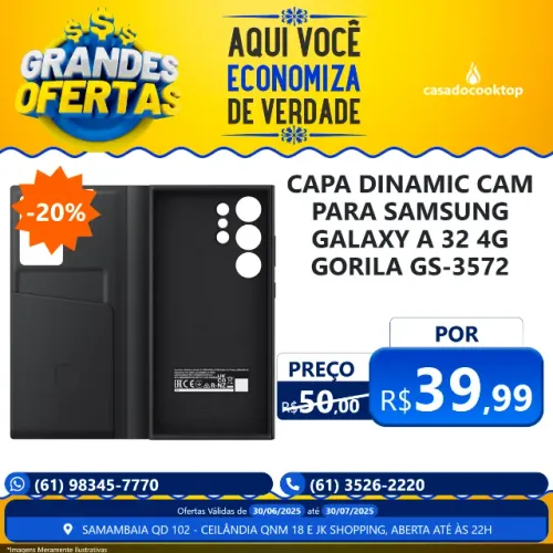 Capa Dinamic Cam Para Samsung Galaxy A 32 4G Gorila GS-3572 