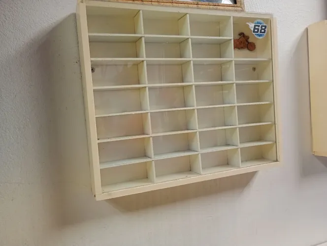 7 Expositores miniaturas lote C/7 colecionáveis com vidro usados 