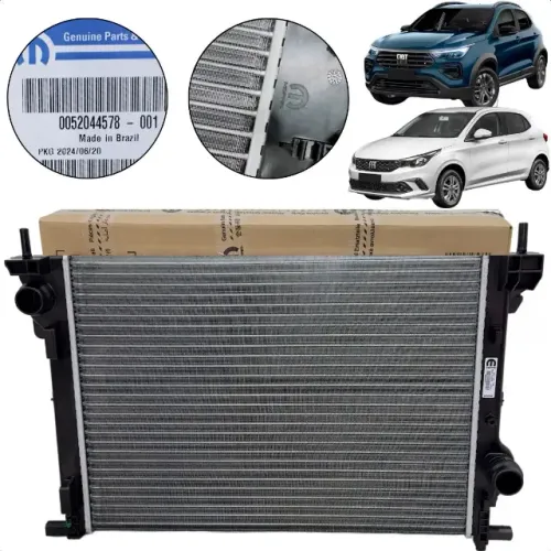 Radiador Fiat Argo 1.0, Pulse 1.0 e 1.3, Cronos 1.0 2017/2023 Original