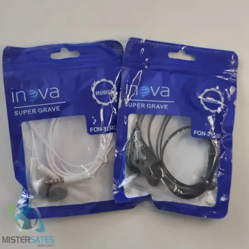 Fone de ouvido com fio Inova FON-2154D - COD 1090
