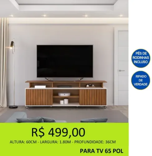 RACK RIPADO COM RODINHAS