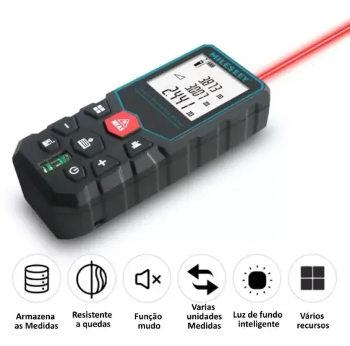 Trena Laser Digital Profissional 80m Mileseey X5