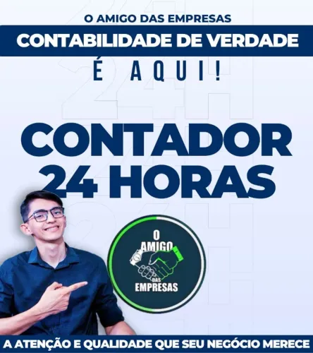 Contador Especializado em Empresas (Atendimento 24 horas)