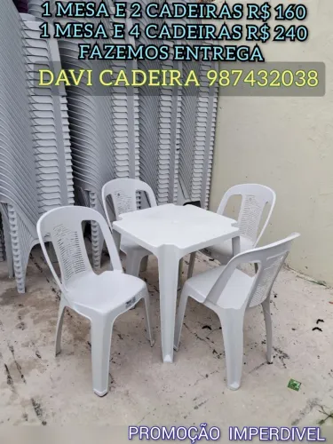 MESAS E CADEIRAS PZ DK PARA RZ D6 EVENTOS PJ - PROMOÇÃO!