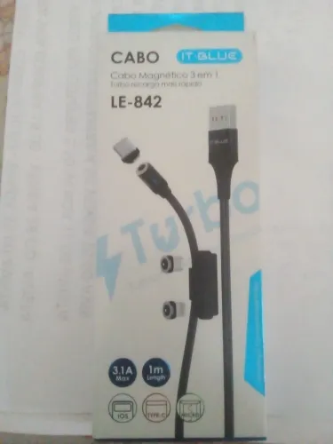 Cabo magnético 3x1 it blue le-842