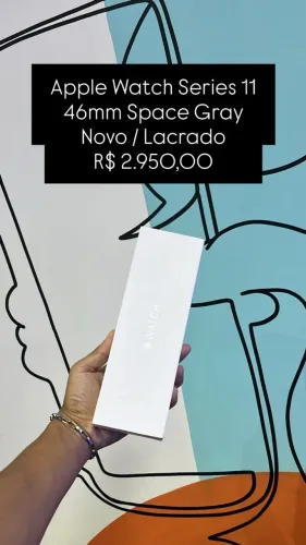 Apple Watch Series 11 / 46mm / Space Gray | Novo/Lacrado | Loja Fisica