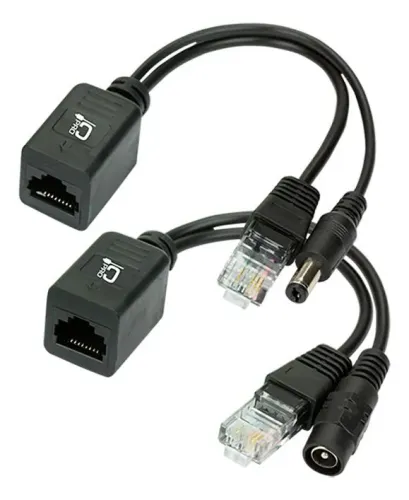 Cabo Adaptador Poe Injetor + Separador - Macho/fêmea