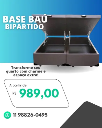 Base Baú Bipartido - Transforme seu quarto!