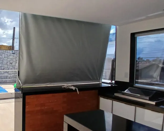 Cortina blackout para área externa