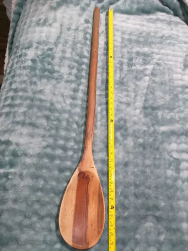Colher de pau gigante para decoração