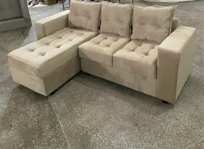 Sofá 2 lugares chaise 2.10 largura frete gratis entrego hoje R$ 999,99 a vista