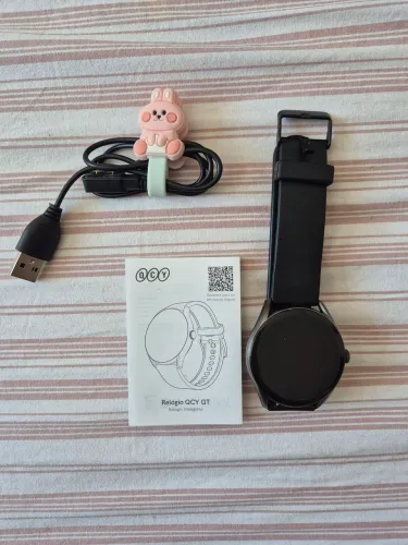 Relógio smartwatch QCY GT S8 tela amoled Bluetooth ipx8