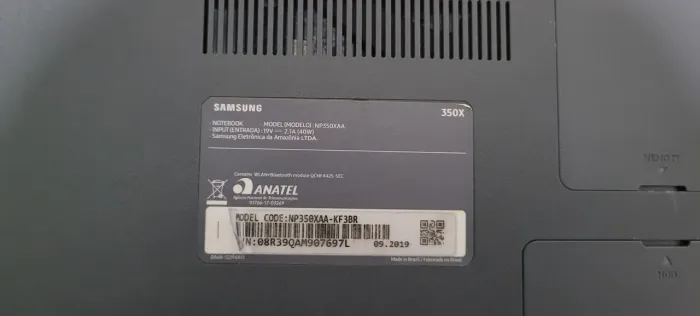 Note Samsung 350X NP350XAA