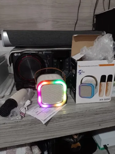 Caixa de som , karaokê RGB