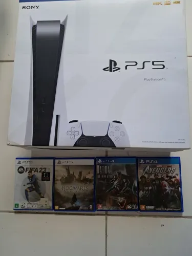 Playstation 5 Novo - Console + 4 Jogos - R$ 3.500,00