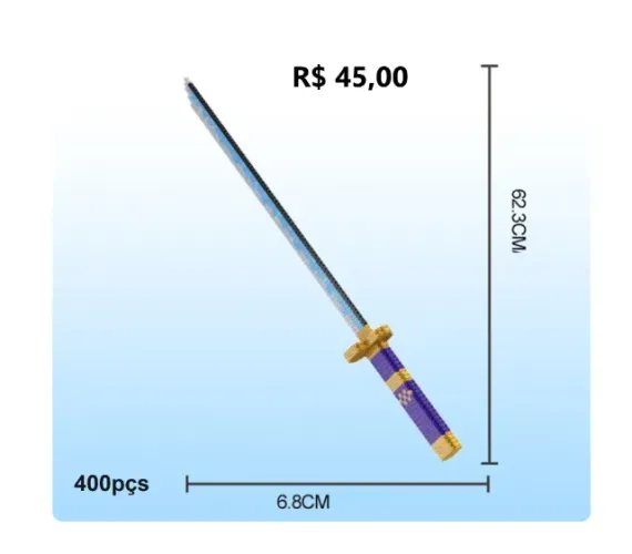 espada de lego / Base  400pçs - Fácil de montar