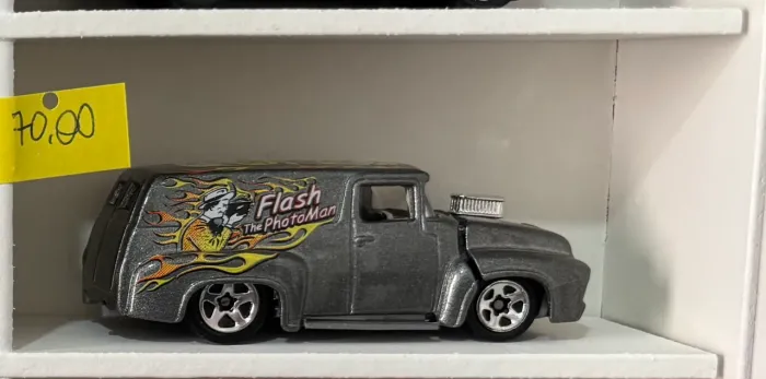 Hot wheels 56 ford panel - cinza - Flash