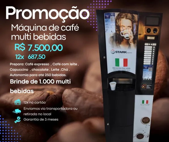 Maquina de café Vending machine - Aceito troca em carro ou moto