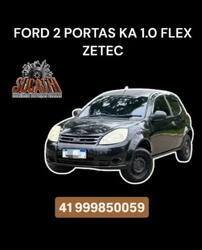 Sucata Venda De Peças Ford KA 1.0 Flex Zetec 2p Preto