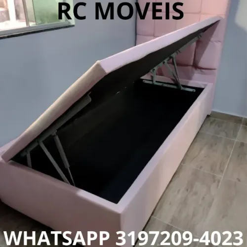 Cama Box Baú Solteiro 88x1.88 - Praticidade e Qualidade em Cada Detalhe