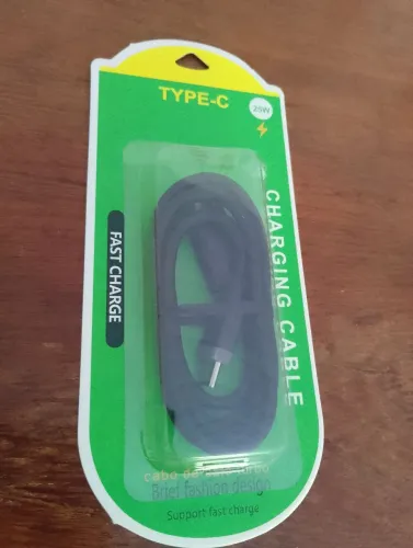 Cabo carregador type c turbo 25w