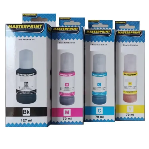 4 Refil Tinta Compatível Masterprint P/ impressoras L3110 L3210 L3150 L3250 L4150 L4160 L5