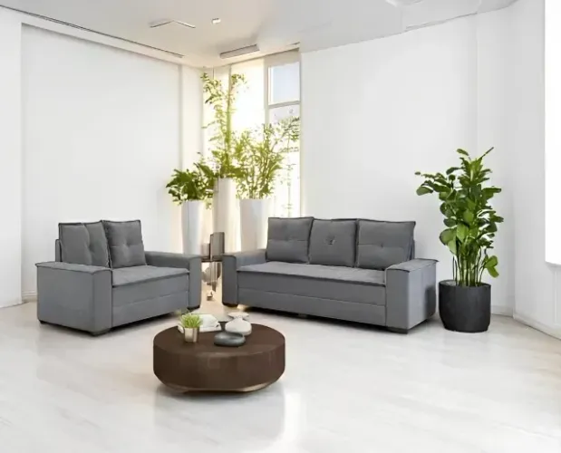 Conjunto de Sofá 2 e 3 Lugares London