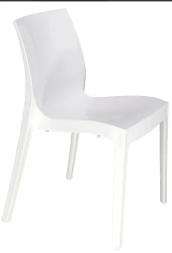 Jogo c/ 3un. Cadeira Tramontina Alice branca