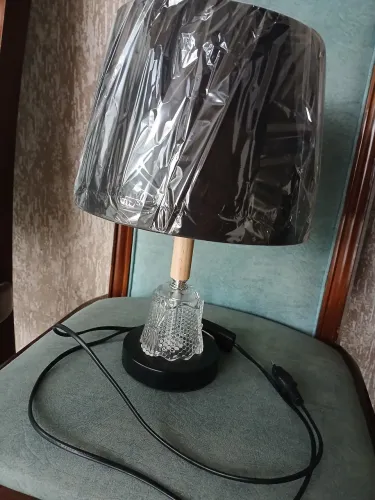Abajur Decorativo com Base de Cristal