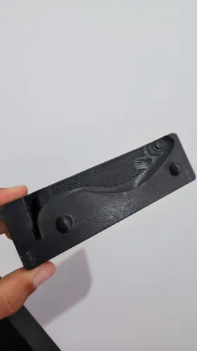 Molde para Fabricação de Shad Isca Artificial de Pesca Binga Mole