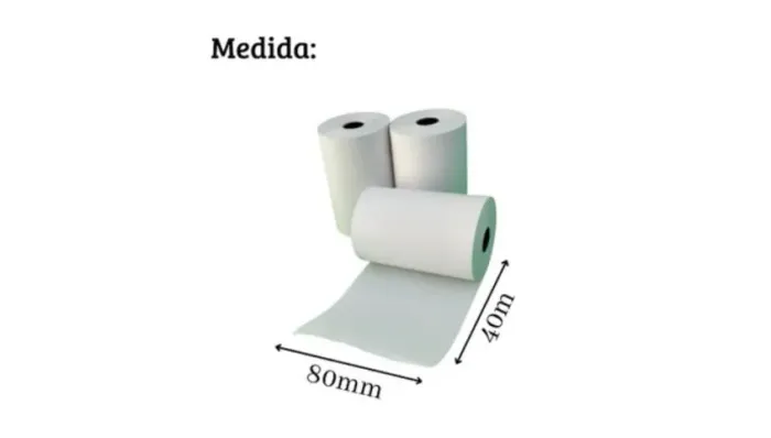 Bobina Térmica 80x40 Pdv Cupom Fiscal - Caixa