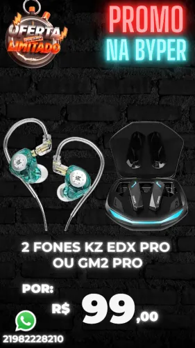 Fones na promoção, modelos Sem fio ou com retorno de palco
