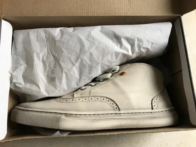 Sapatênis Sândalo Leblon off white novo na caixa
