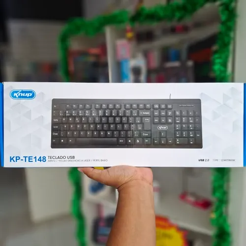 Teclado com fio USB knup - entrega em slz e região 