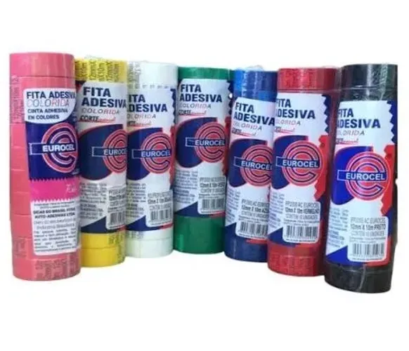 Lote Fitas Adesivas Diversas , Suporte para Durex e Outros