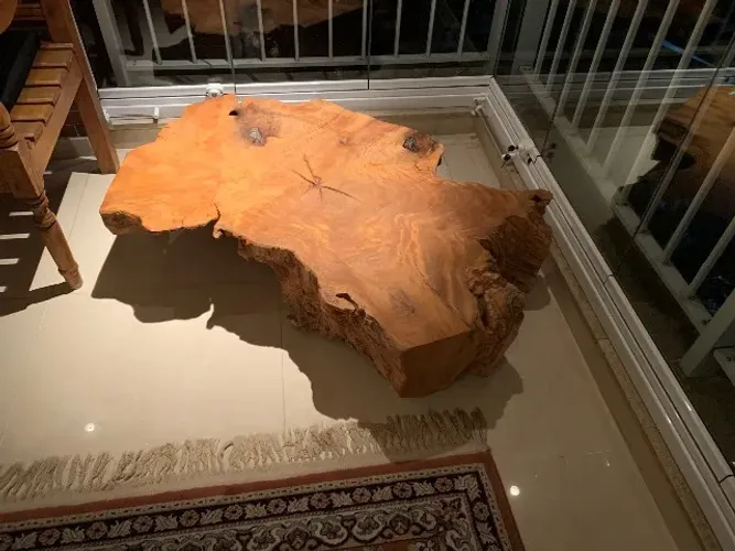Mesa de centro tronco madeira