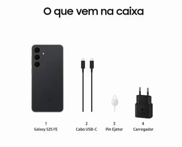 Galaxy S25 FE 256 GB Lacrado com NF e Garantia