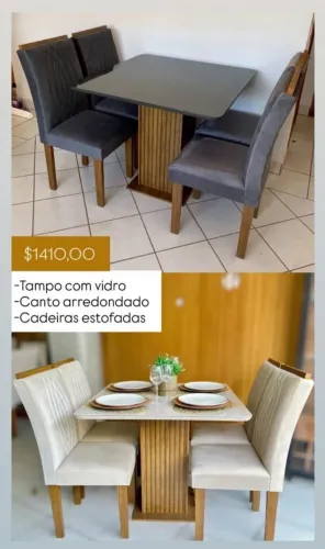 Mesa de jantar 90x90