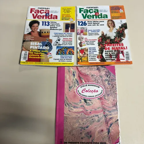 Revistas manequim Faça e venda + cursos artesanais