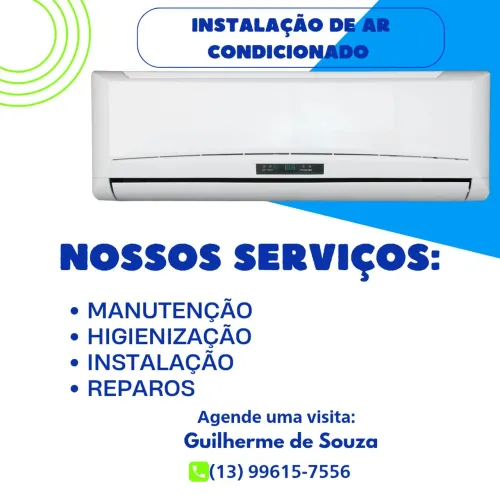 Instalação, manutenção e higienização