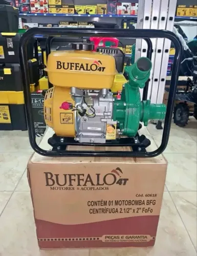 Motobomba a Gasolina Motor 7HP Centrifuga 2x2 Profissional - Buffalo (Novo)