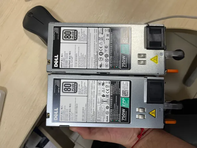 2 Fonte Dell 750W 80 Plus Platinum - Usada